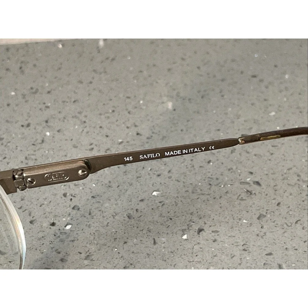 Safilo Elasta 3069 E98 Eyeglasses FRAMES ONLY 57-18-145 Bronze Aviator Italy